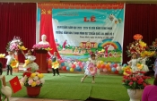 Các bé trường mầm non Thanh Minh biểu diễn văn nghệ chào mừng khai giảng năm học mới 2023-2024